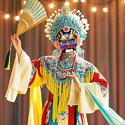 12 Styles DIY Blank Unpainted Peking Opera Mask&nbsp;DIY-BC0014-78