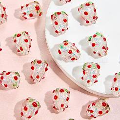 20Pcs Handmade Foil Lampwork Bumpy Beads&nbsp;FOIL-SZ0001-01