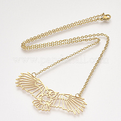 201 Stainless Steel Pendant Necklaces&nbsp;LS-NJEW-T009-JN060-2-40