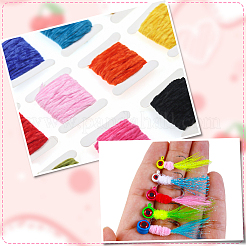 12Pcs 12 Colors Polyester Chenille Yarn Roll&nbsp;OCOR-SP0001-36