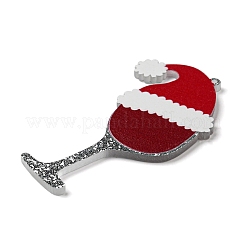 Christmas Theme Acrylic Big Pendants&nbsp;OACR-E024-01B