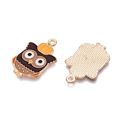 Thanksgiving Day Theme Alloy Enamel Pendants&nbsp;X-ENAM-T020-35D