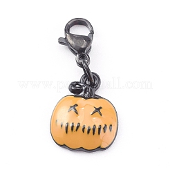 Halloween Theme Alloy Enamel Pendants Set&nbsp;HJEW-JM00436