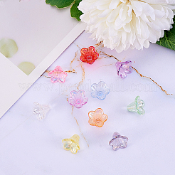 Plated AB Acrylic Beads Cap&nbsp;PACR-CJ0001-14