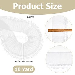 Polyester Lace Ribbon&nbsp;OCOR-WH0120-81B