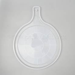 Round with Pattern Handle Dinner Plate Silicone Molds&nbsp;DIY-L021-56