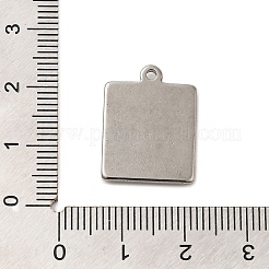 304 Stainless Steel Pendant Cabochon Settings&nbsp;STAS-G344-07P