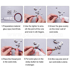 Tarnish Resistant 304 Stainless Steel Cord Ends&nbsp;LS-STAS-E020-7