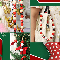 200Pcs 4 Colors Painted Natural Wood Beads&nbsp;WOOD-SP0001-65