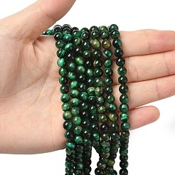 Dyed Natural Tiger Eye Beads Strands&nbsp;X-G-G102-A01-02