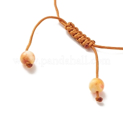 Round Natural White Jade Braided Bead Bracelet&nbsp;BJEW-JB07969-03