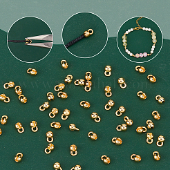 60Pcs Brass Bead Tips&nbsp;KK-HS0002-06