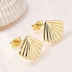 Brass Stud Earrings&nbsp;EJEW-B118-04G