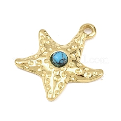 Ocean 303 Stainless Steel with Synthetic Turquoise Pendants&nbsp;STAS-K325-02G