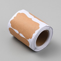 200Pcs Printable Blank Kraft Paper Self Adhesive Stickers&nbsp;STIC-WH20002-38