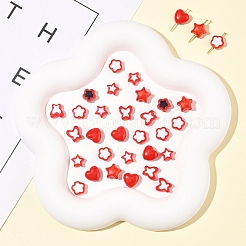 200Pcs 6 Styles Transparent & Opaque Acrylic Beads&nbsp;TACR-FS0001-54F
