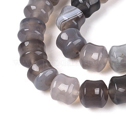 Natural Grey Agate Beads Strands&nbsp;G-N353-06A-07