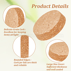 Wood Cork Stopper&nbsp;AJEW-WH0473-09