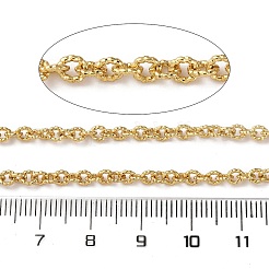 Brass Textured Link Chains&nbsp;CHC-H113-17G