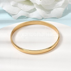 304 Stainless Steel Plain Bangles for Women Men&nbsp;BJEW-Z167-01G-01