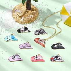 45Pcs 9 Colors Printed Zinc Alloy Pendants&nbsp;FIND-CJ0004-24