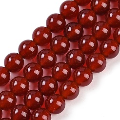 Natural Carnelian Beads Strands&nbsp;G-G338-6mm-01