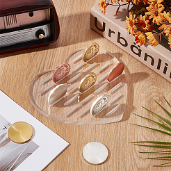 Acrylic Coin Base Display Holder&nbsp;ODIS-WH0078-05B