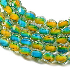 Two Tone Resin Beads Strands&nbsp;GLAA-T035-02A