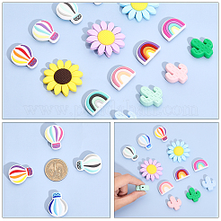 20Pcs 20 Style Silicone Beads&nbsp;SIL-CA0001-97