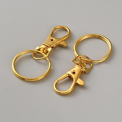 Iron Alloy Keychain Clasps&nbsp;KEYC-WH0021-80
