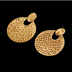 Hollow Out Zinc Alloy Dangle Stud Earrings&nbsp;FS-WGB1409-01