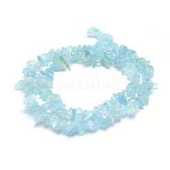 Natural Aquamarine Beads Strands&nbsp;X-G-P332-75