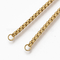 PVD Vacuum Plating Adjustable 304 Stainless Steel Slider Bracelets Making&nbsp;STAS-T050-030G