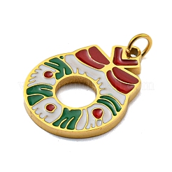 Christmas Theme Ion Plating(IP) 304 Stainless Steel Pendants&nbsp;STAS-O005-01K-G