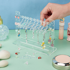 Coat Hanger Removable Acrylic Earring Displays&nbsp;EDIS-WH0041-02A-01