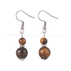 Natural Mixed Gemstone Gourd Dangle Earrings&nbsp;EJEW-JE05259