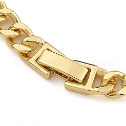 Brass Micro Pave Cubic Zirconia Link & Charm Bracelets&nbsp;BJEW-K261-02G-02