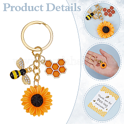 30Pcs Alloy Enamel Keychains&nbsp;KEYC-ME00008