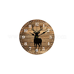 MDF Printed Wall Clock&nbsp;HJEW-WH0058-020