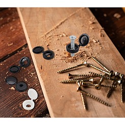 Plastic Hinged Screw Covers&nbsp;DIY-PH0027-87