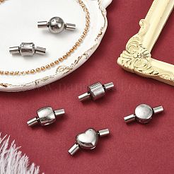 6Pcs 6 Styles 304 Stainless Steel Box Clasps&nbsp;STAS-CJ0002-72