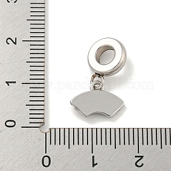 304 Stainless Steel Colorful Rhinestone European Dangle Charms&nbsp;STAS-U005-42P
