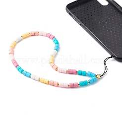 Handmade Polymer Clay Beaded Mobile Strap&nbsp;HJEW-JM00513