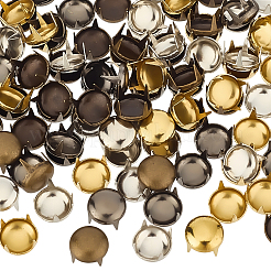 160Pcs 4 Colors Brass Studs Rivets&nbsp;KK-GF0001-23B