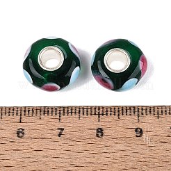 Handmade Lampwork Core European Beads&nbsp;LAMP-Q042-02C