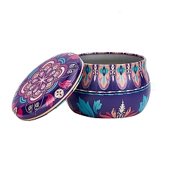 Printed Tinplate Storage Box&nbsp;CON-WH0082-002