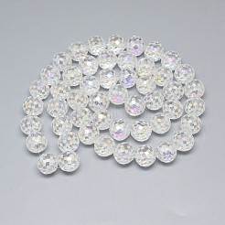 Electroplate Glass Beads Strands&nbsp;EGLA-Q086-12mm-07