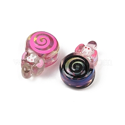 Transparent Resin Enamel Beads&nbsp;RESI-L047-13