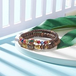 2Pcs 2 Style Mala Bead Bracelets Set&nbsp;BJEW-JB07996