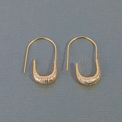 U-shaped Brass Dangle Earrings&nbsp;WD6040